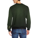 LUXURY GANG KAKI Men's Rib Cuff Crew Neck Sweatshirt