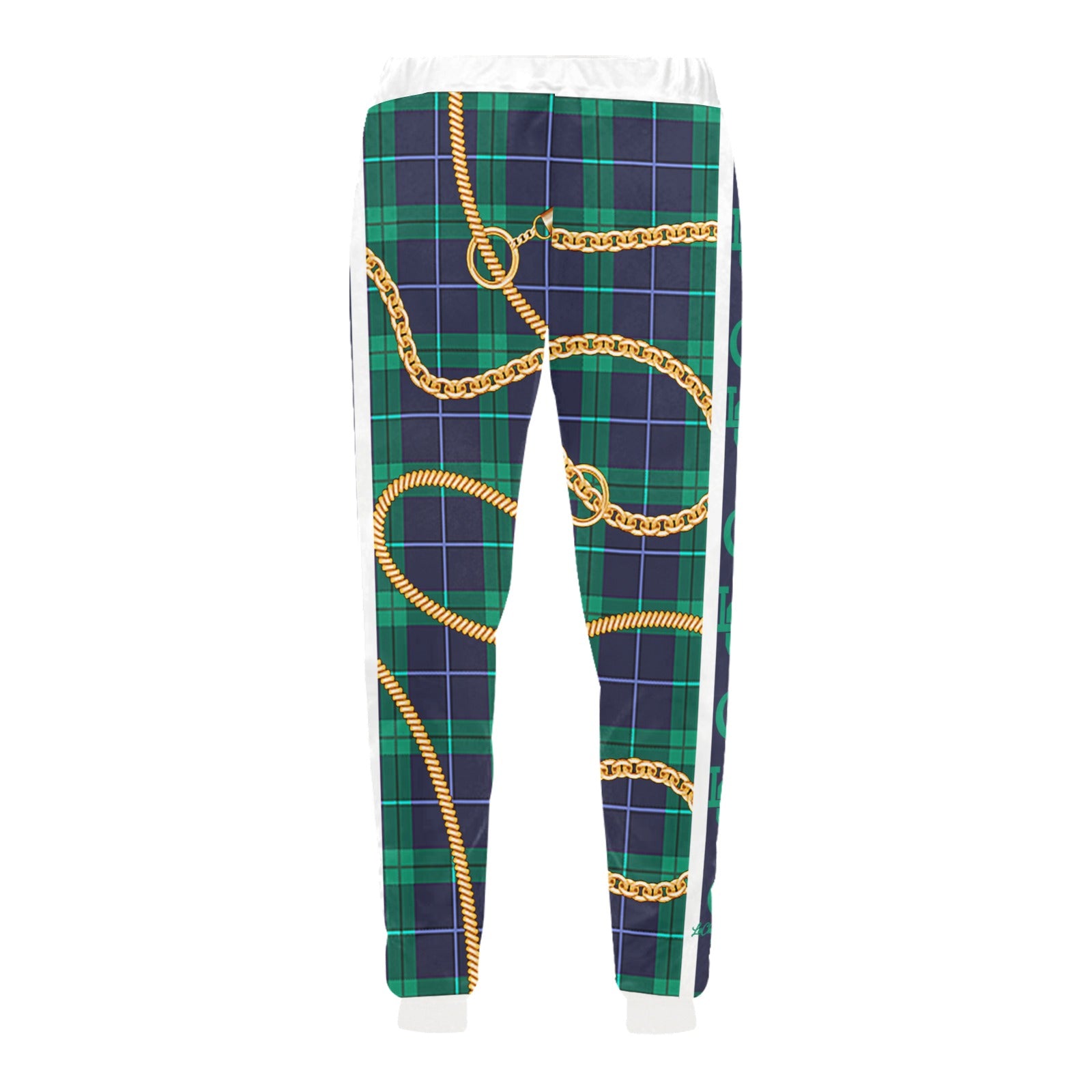 PLAID IN GOLD Unisex All Over Print Sweatpants