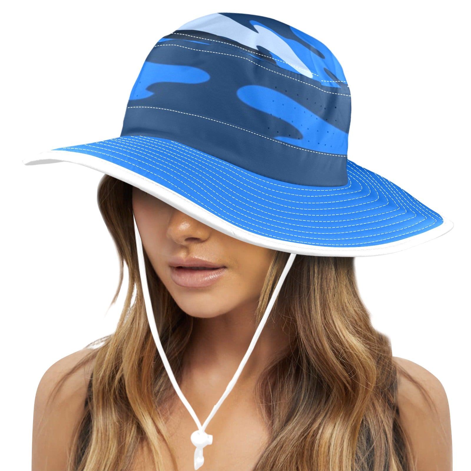 CAMOUFLAGE Wide Brim Bucket Hat