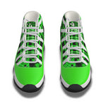 FLEXIN PLAID GREEN Men's High Top Basketball Shoes