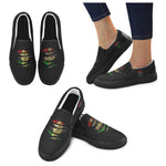 RBG RIPPED Men's Unusual Slip-on Canvas Shoes (Model 019)