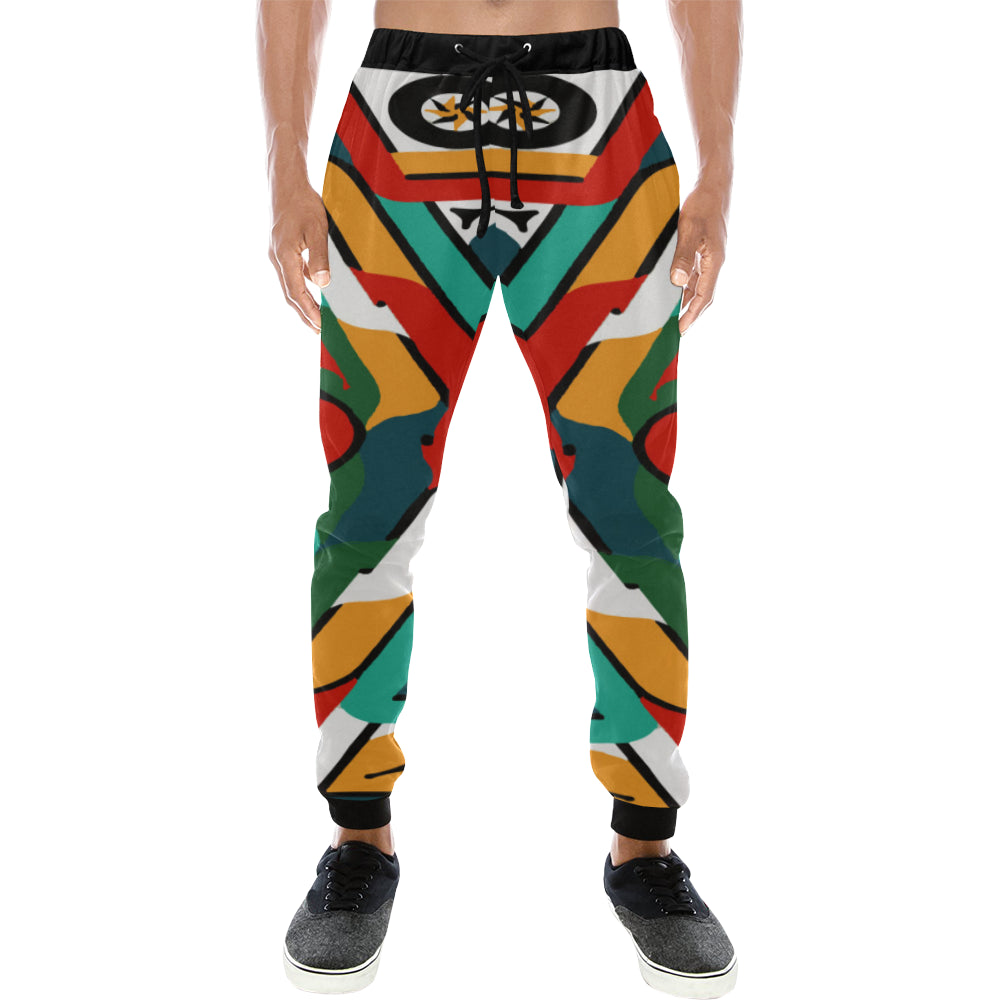 TEMBE ART Men's All Over Print Sweatpants