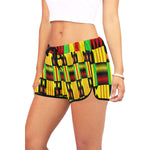 KENTE RASTA Women's All Over Print Relaxed Shorts