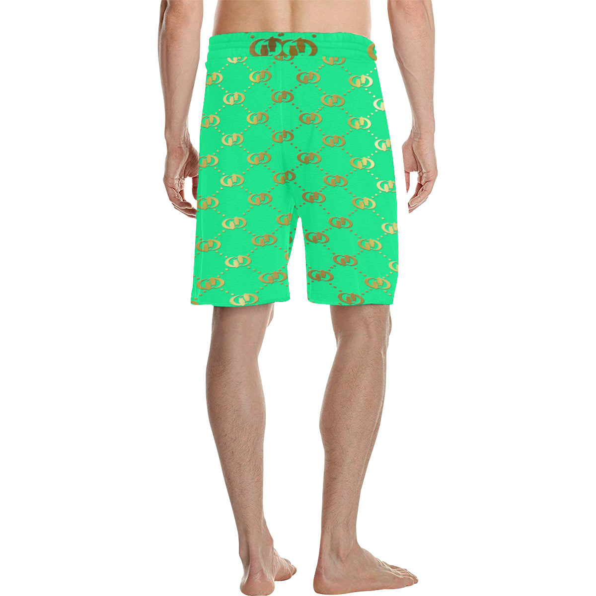 EXCELLENCE TRQGLD Men's All Over Print Casual Shorts (Model L23)