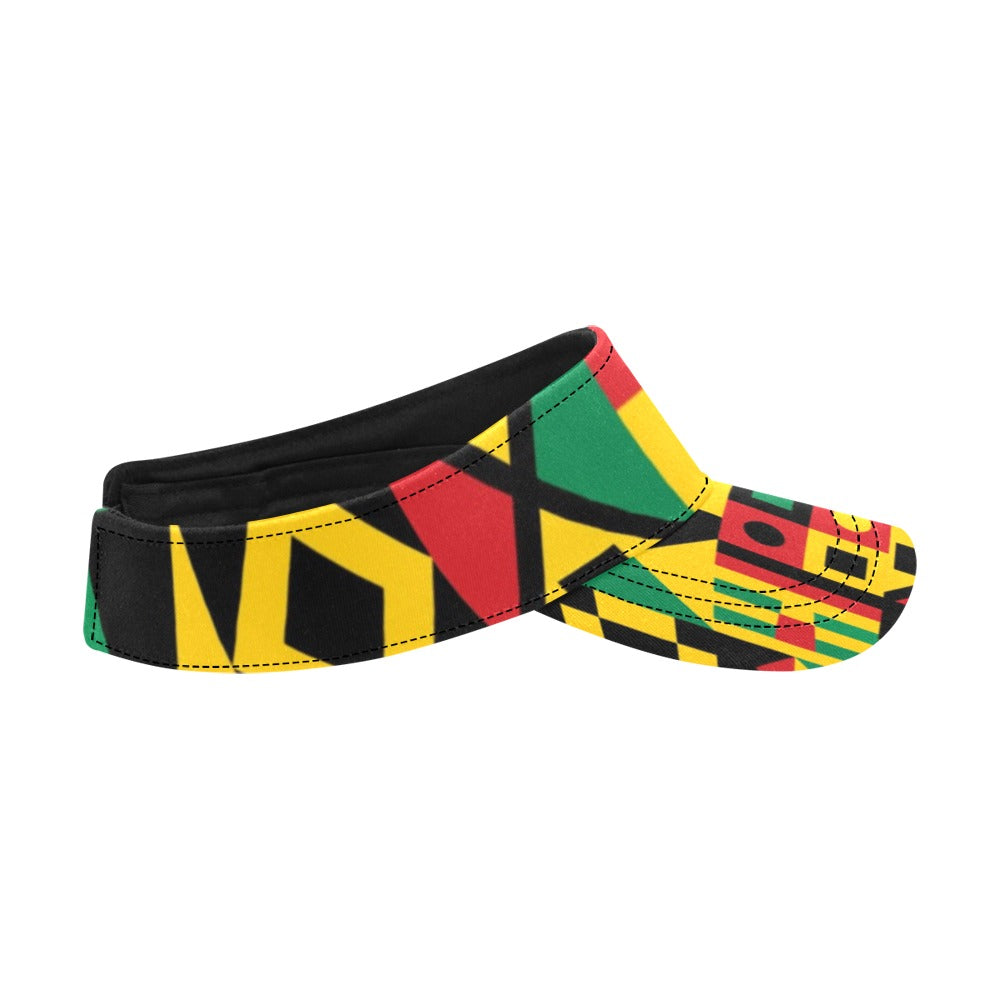 KENTE BUTAN FULLY All Over Print Sports Visor