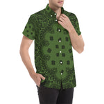 BANDANA KAKI Men's All Over Print Short Sleeve Shirt