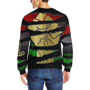 RBG ANKH Men's Rib Cuff Crew Neck Sweatshirt