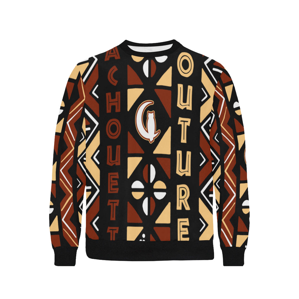 BOGOLAN STYLE Men's Rib Cuff Crew Neck Sweatshirt