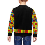 KENTE BLUE bling All Over Print Crewneck Sweatshirt for Kids