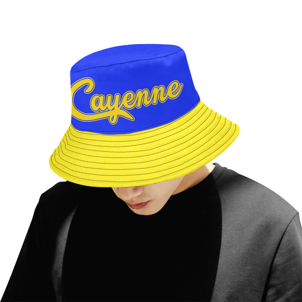 CAYENNE BLUE All Over Print Bucket Hat