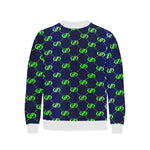 EXCELLENCE BLSKNK Men's Rib Cuff Crew Neck Sweatshirt