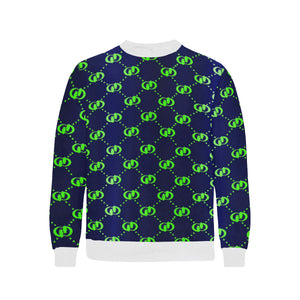 EXCELLENCE BLSKNK Men's Rib Cuff Crew Neck Sweatshirt