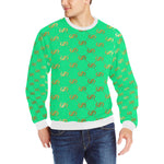 EXCELLENCE TRQGLD Men's Rib Cuff Crew Neck Sweatshirt