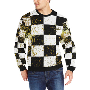 CHEST IN GOLD Men's Rib Cuff Crew Neck Sweatshirt