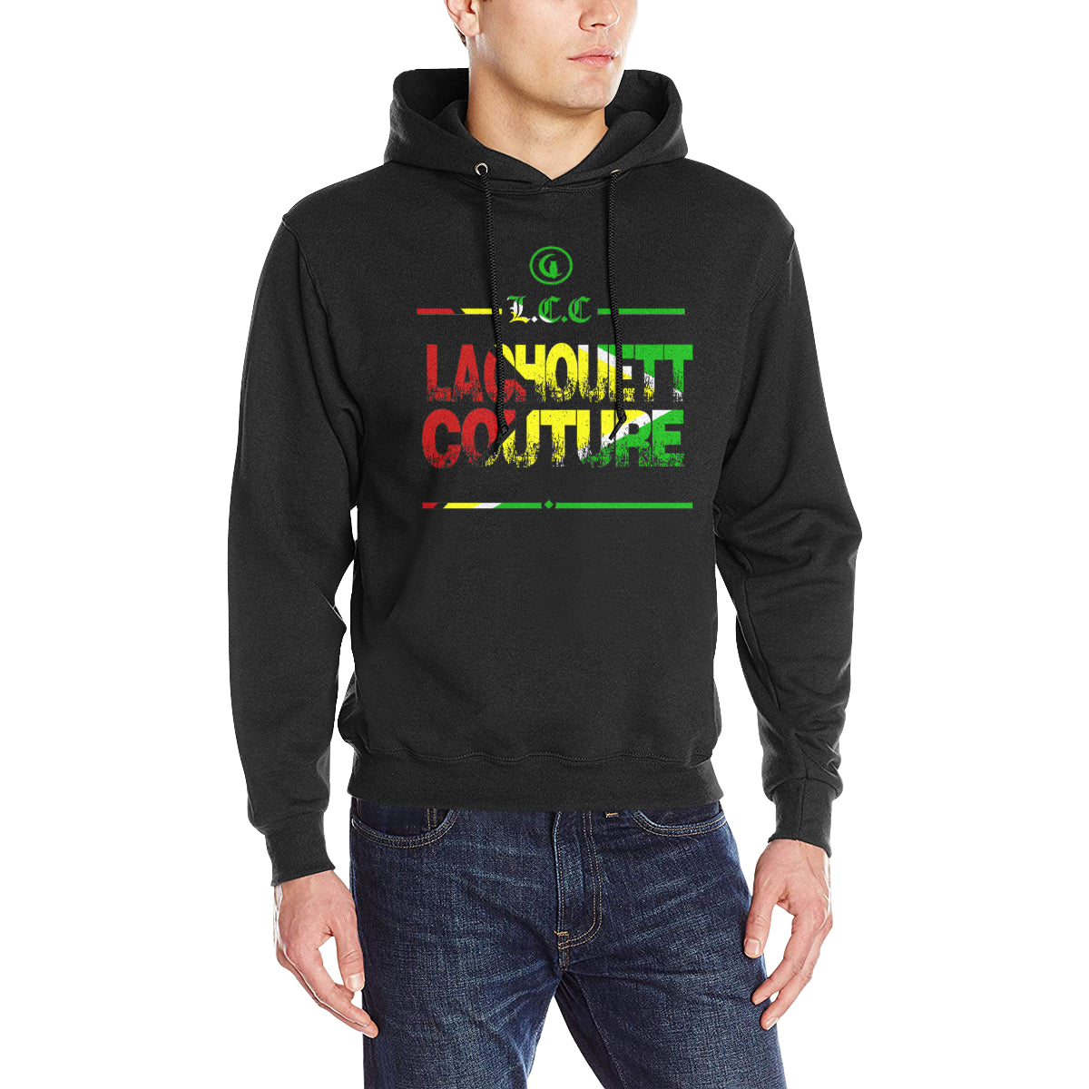 lcc guyana logo Men's Classic Hoodie (Model H17)