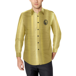 MEDU NETER GOLD Men's All Over Print Casual Dress Shirt (Model T61)