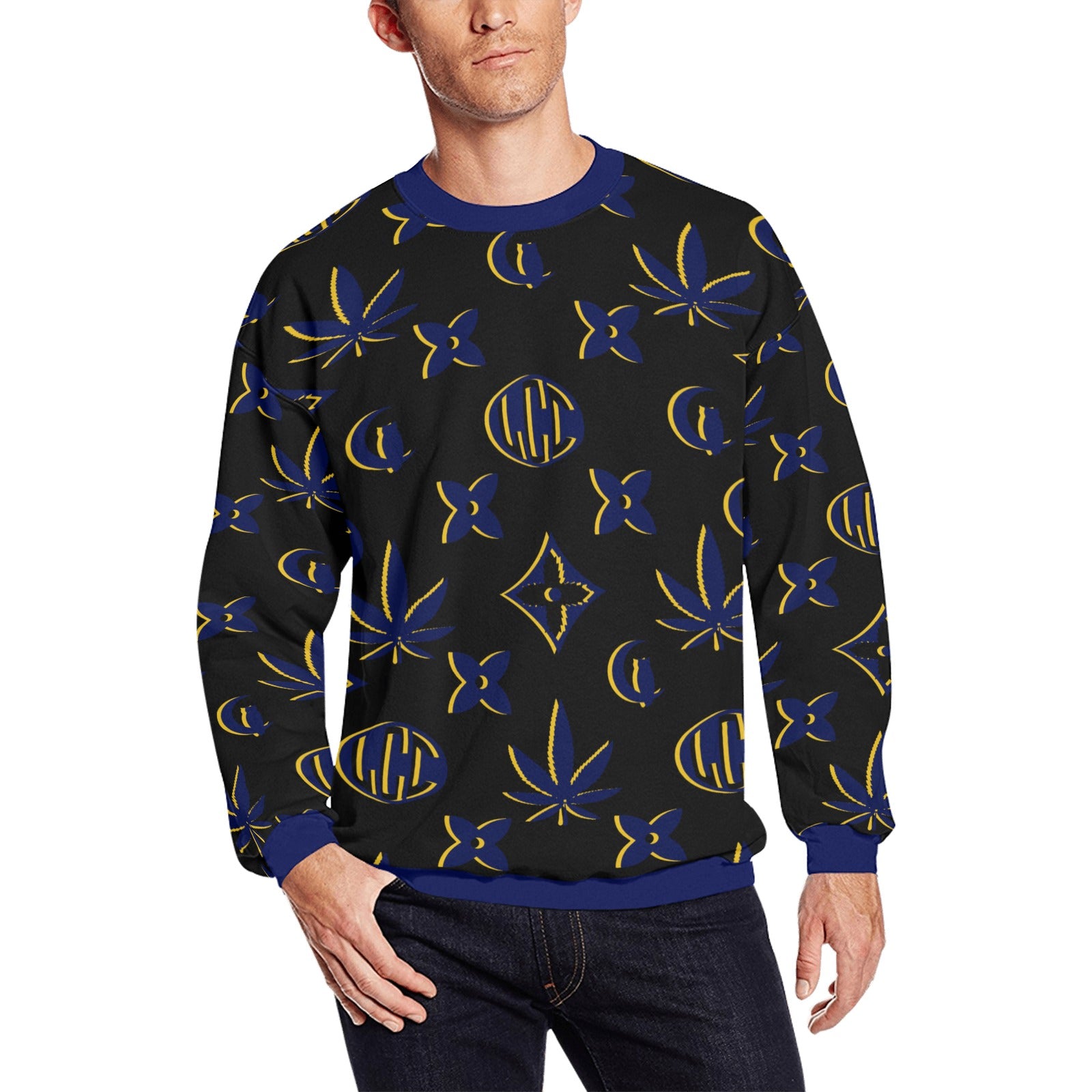 LCC WEEDY COLORS Crewneck Sweatshirt for Men
