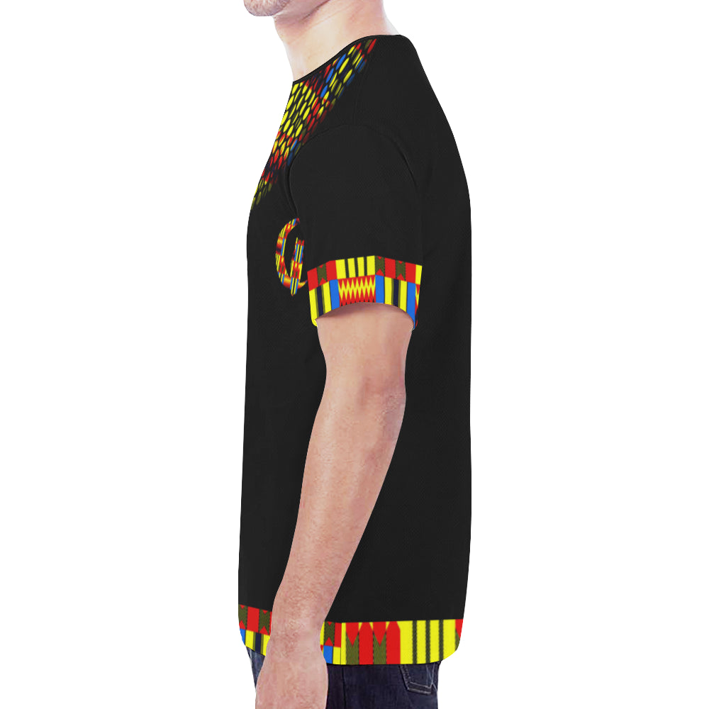 KENTE BLUE New All Over Print T-shirt for Men