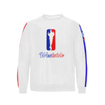 WESTSIDE Men's Rib Cuff Crew Neck Sweatshirt