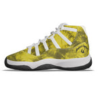 TIE DYE YLW Men's High Top Basketball Shoes