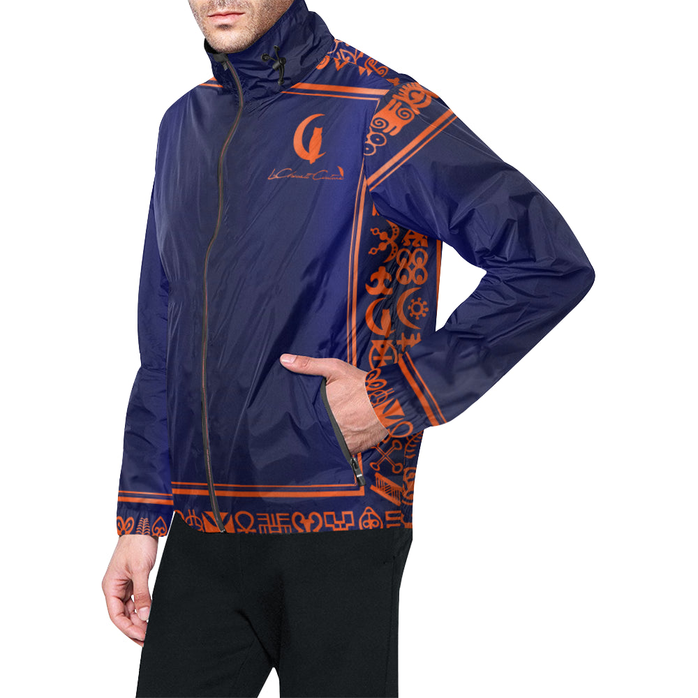 ADINKRA BO All Over Print Windbreaker for Unisex