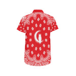 BANDANA Bs'UP Men's All Over Print Short Sleeve Shirt