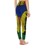 NOUVELLE CALEDONIE FLAG All Over Print High-Waisted Leggings (Model L36)