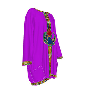 MEDJAY PURPLE Women's Loose Crew Neck shirt