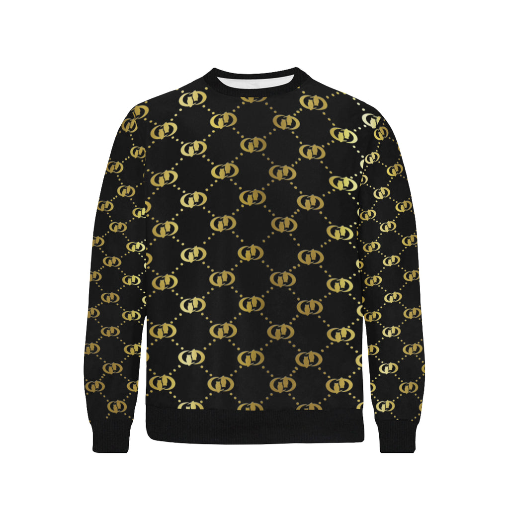 EXCELLENCE BLCCGLD Men's Rib Cuff Crew Neck Sweatshirt