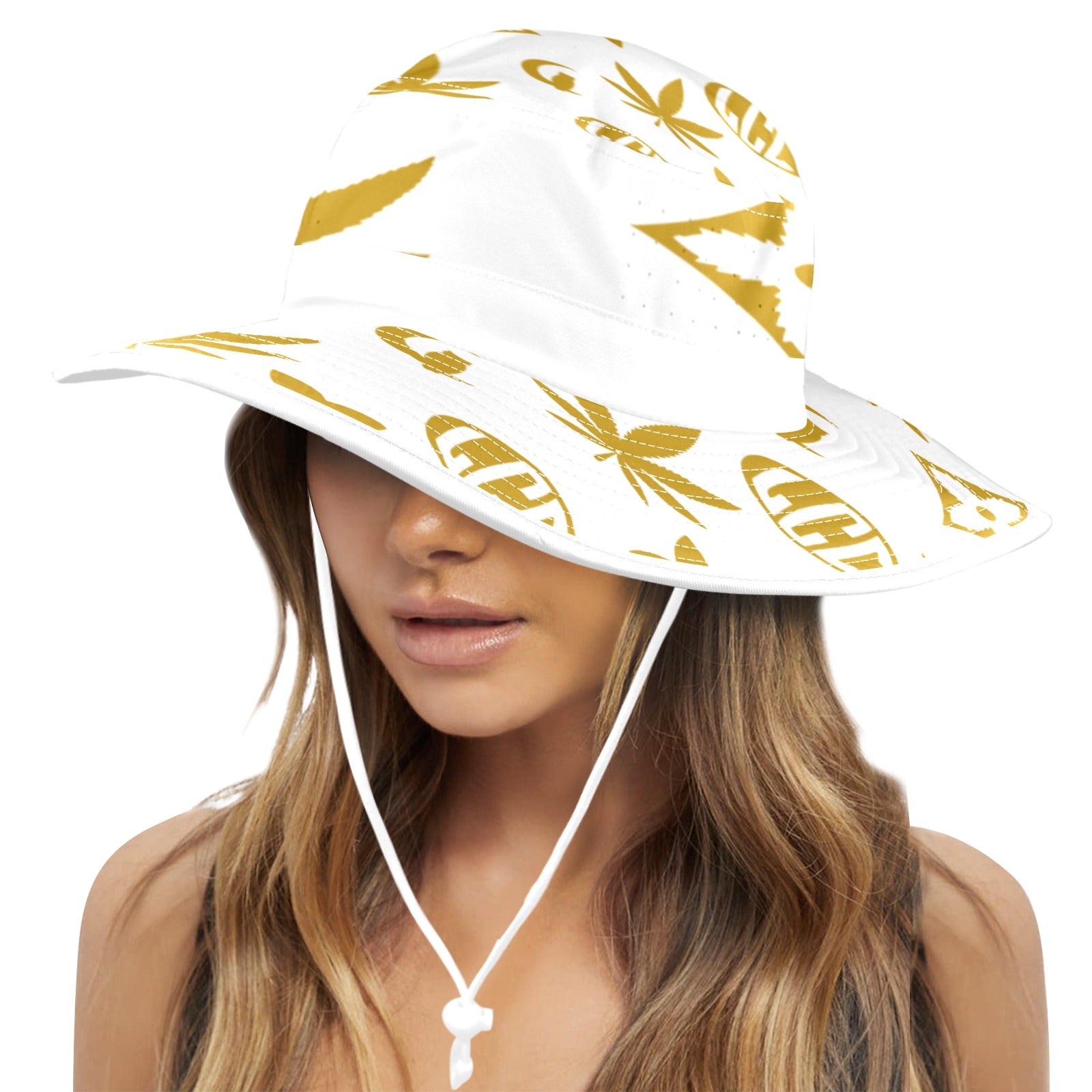 GET HIGHER Wide Brim Bucket Hat