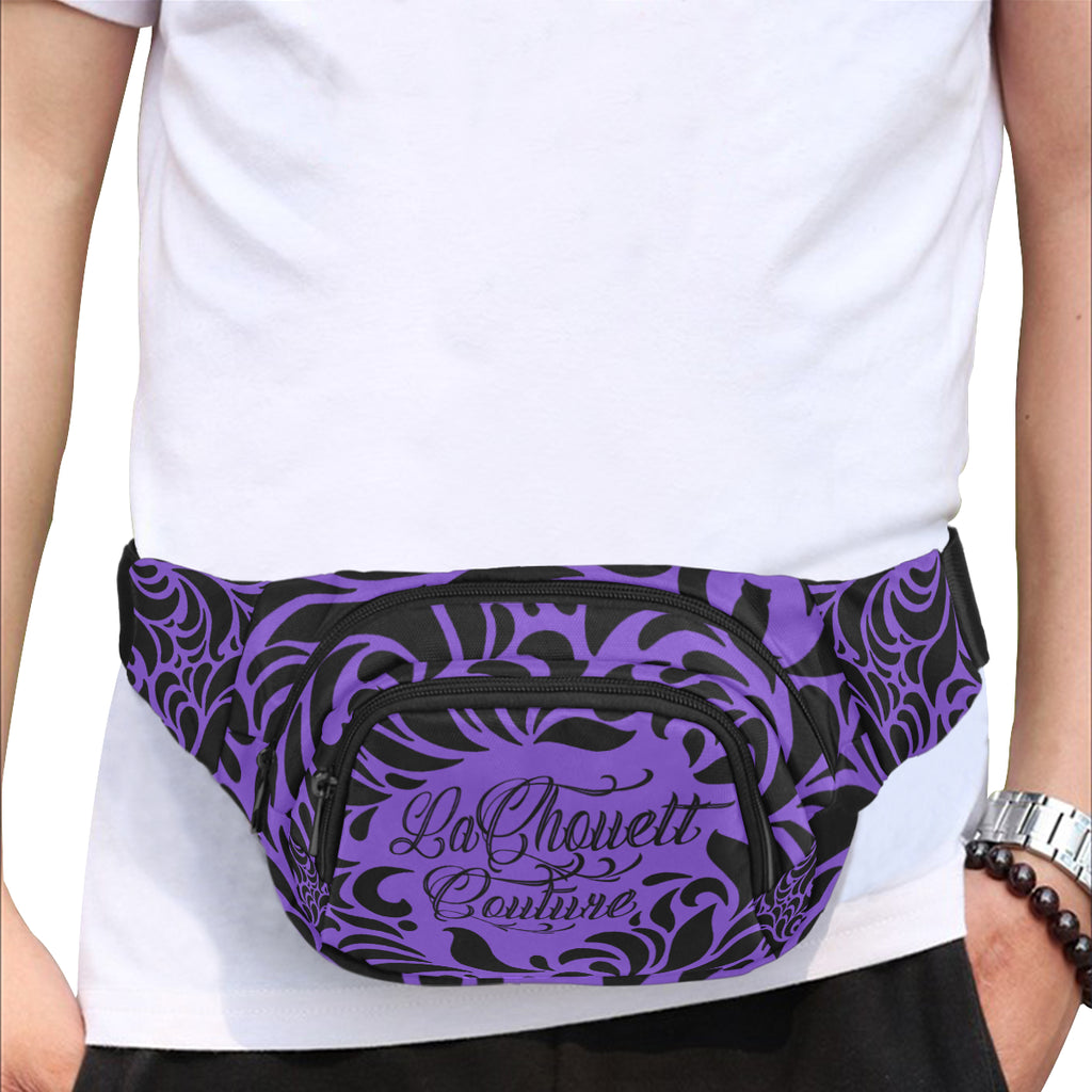 GORGIOUS LEAF PURPLE Fanny Pack/Small (Model 1677)