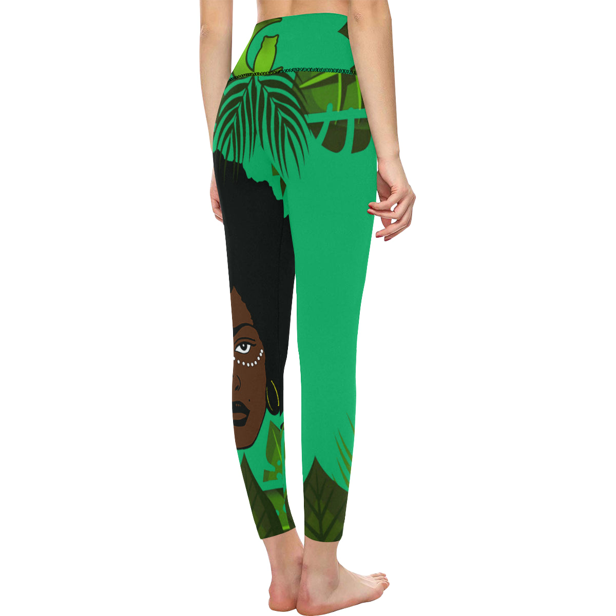 FOREST KWEEN All Over Print High-Waisted Leggings