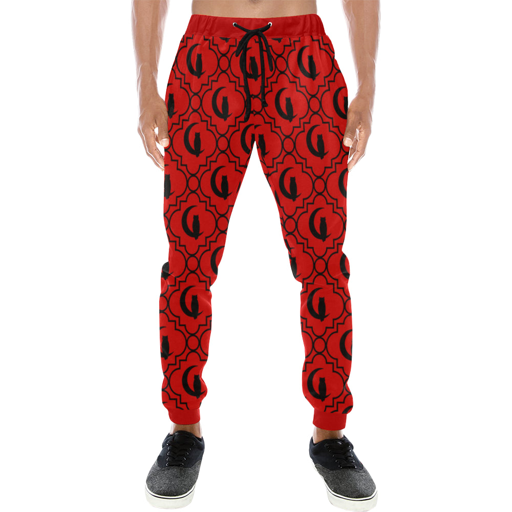 ELEGANCE R BLACC Men's All Over Print Sweatpants (Model L11)