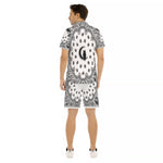 BANDANA WHT Men's Short Sleeve Shirt Sets