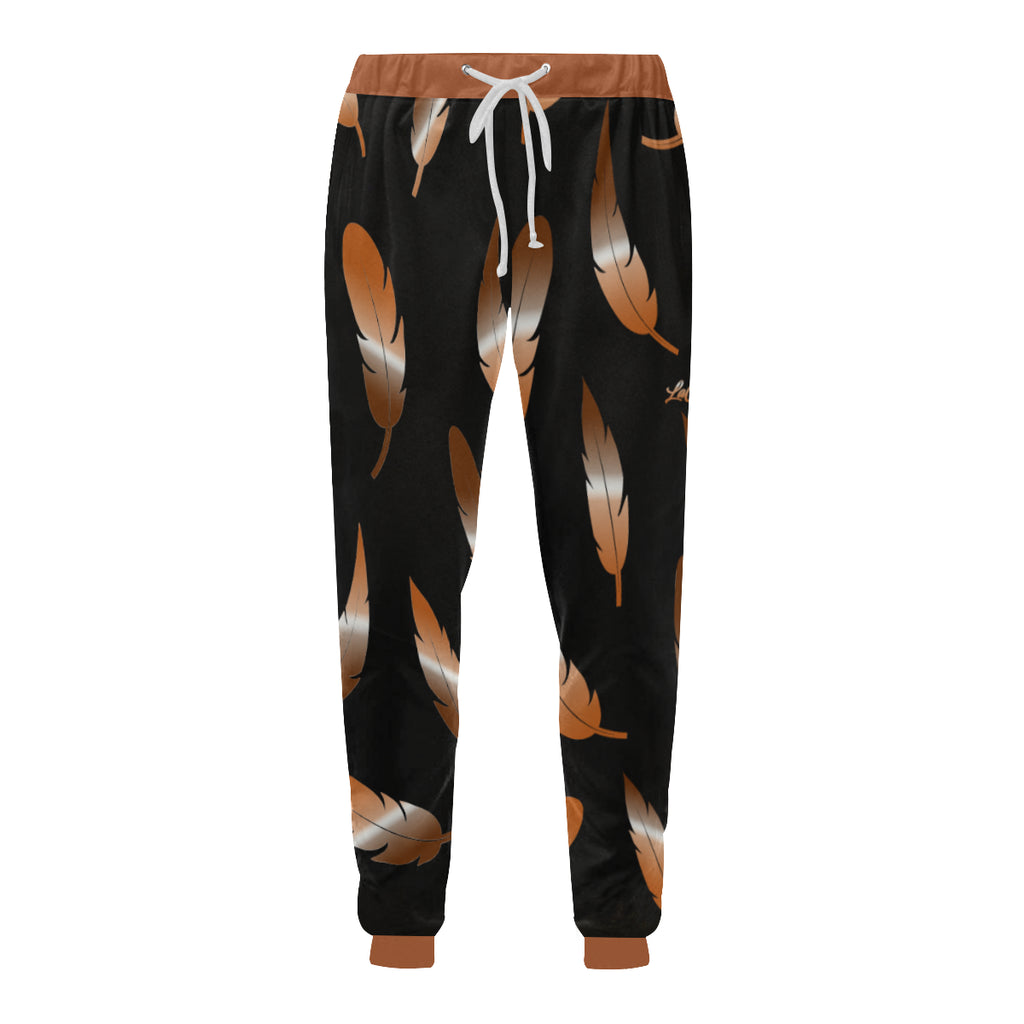 FEATHER COLOR BLCC Men's All Over Print Sweatpants