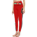 REVOLUTION RED All Over Print High-Waisted Leggings