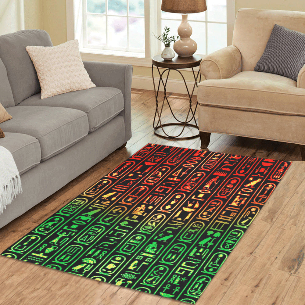 RASTAGLYPH Area Rug 5'3''x4'