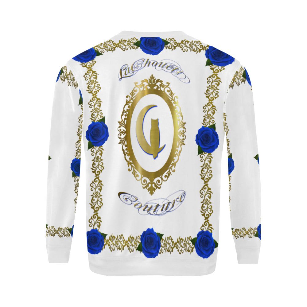 BLUE ROSES LCC All Over Print Crewneck Sweatshirt for Men