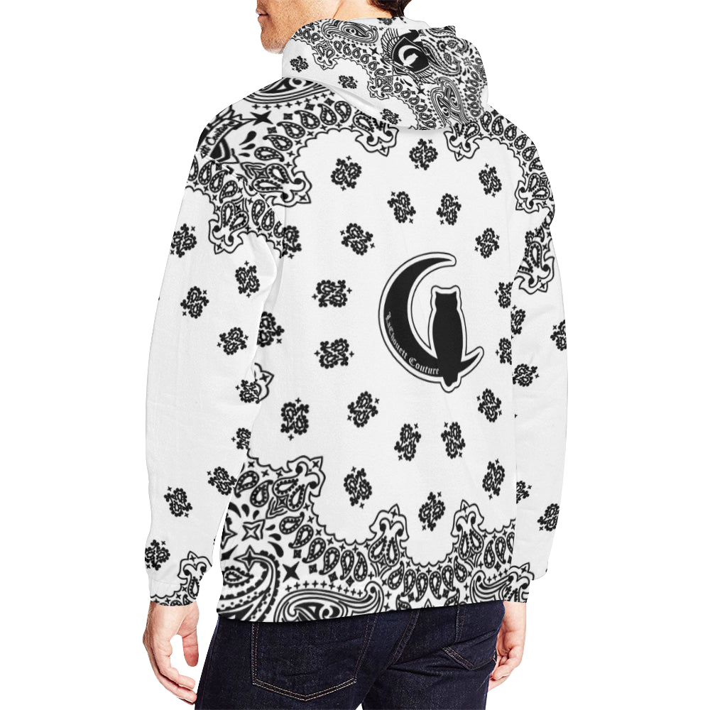 BANDANA WHT All Over Print Hoodie for Men