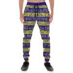 HIEROGLYPH GOLDEN BLUE Men's Sweatpants