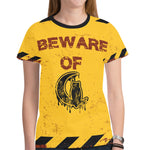 BEWARE New All Over Print T-shirt for Women