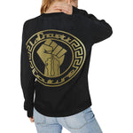 FIST UP RVLTN Women's Rib Cuff Crew Neck Sweatshirt
