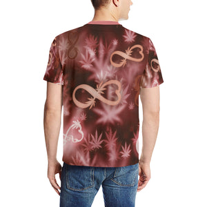 INFINITY RED COSMOS Men's All Over Print T-Shirt