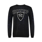 HOTEP EYES Women's Rib Cuff Crew Neck Sweatshirt (Model H34)