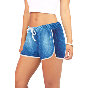BANDANA LUXURY Cs'UP Women's All Over Print Relaxed Shorts