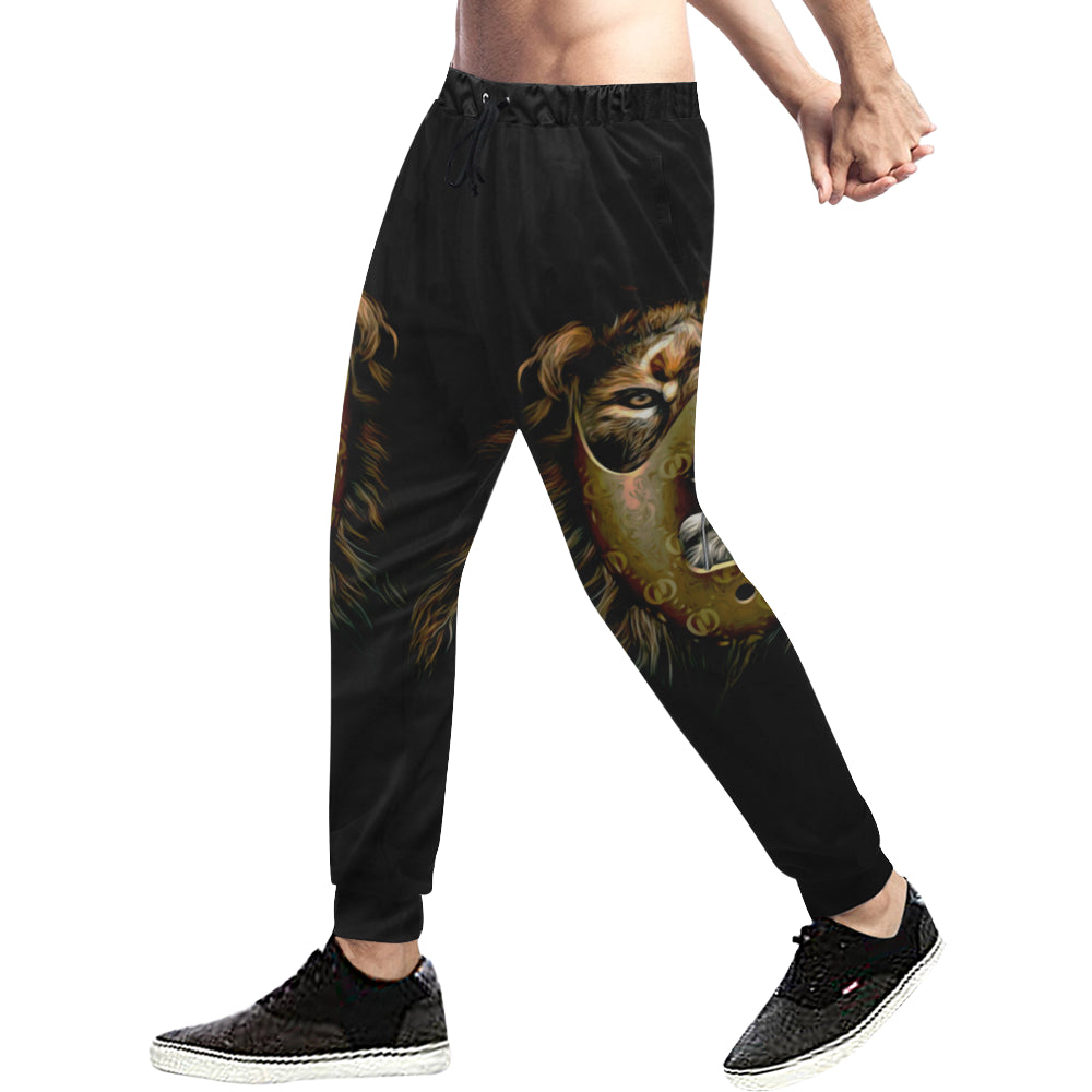 LION GANG Men's All Over Print Sweatpants (Model L11)