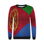 ERITREA FLAG Women's Rib Cuff Crew Neck Sweatshirt (Model H34)