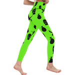 DRILLIN FLUO All Over Print High-Waisted Leggings