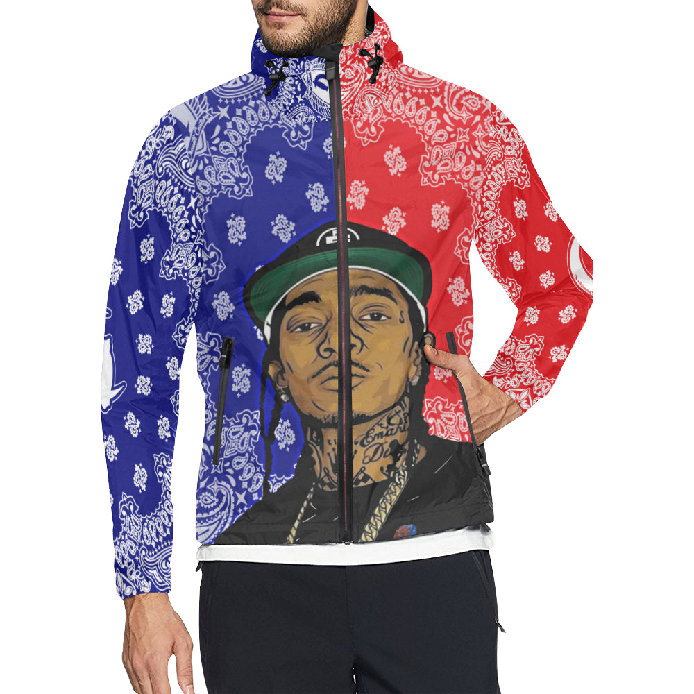 NIPSEY MAKING PEACE All Over Print Windbreaker for Unisex