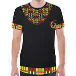 KENTE BLUE New All Over Print T-shirt for Men